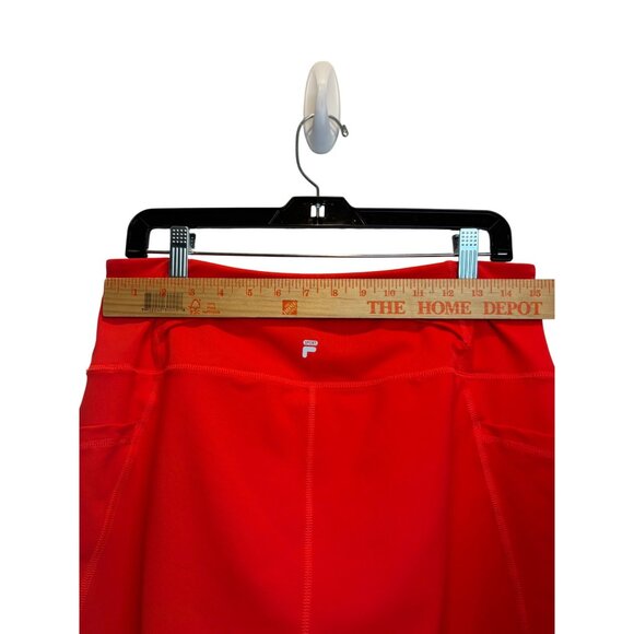 Fila Sport Women’s Red Activewear Capri Leggings XXL Side Pockets - Picture 5 of 8